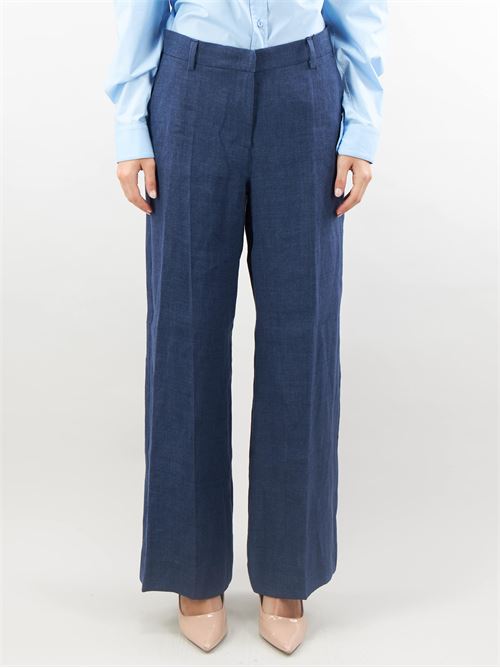 Wide trousers in washed linen Max Mara Weekend MAX MARA WEEKEND | Pants | MALIZIA6